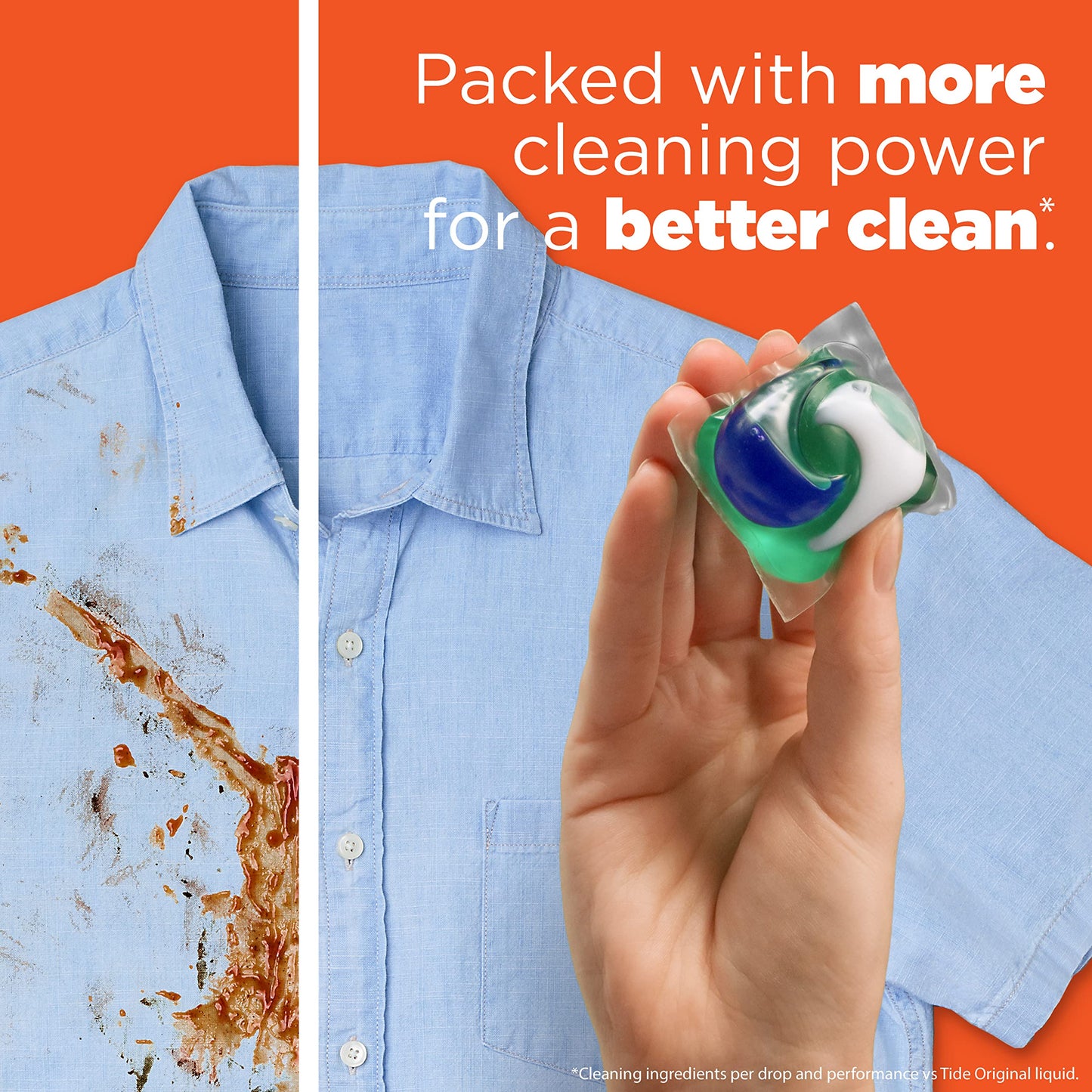Tide PODS Laundry Detergent Pacs, Original Scent, Powerful 3-in-1 Clean in one Step, HE Compatible, 112 Count