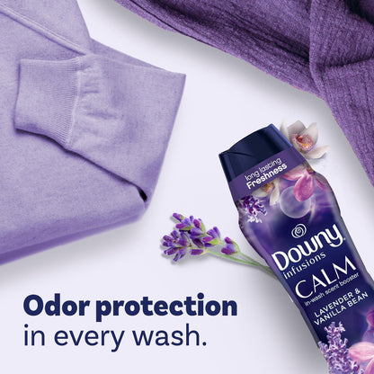 Downy Infusions In-Wash Laundry Scent Booster Beads, CALM, Soothing Lavender and Vanilla Bean - 680 Grams