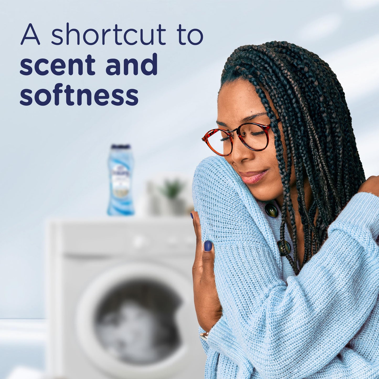 Downy Comfy Cozy In-Wash Laundry Scent Booster Beads, Meadow Rain Scent, Softness and Freshness, 725 Grams