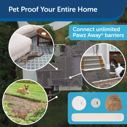 PetSafe Pawz Away Pet Barrier with Adjustable Range, Pet Proofing for Cats and Dogs, Static Stimulation