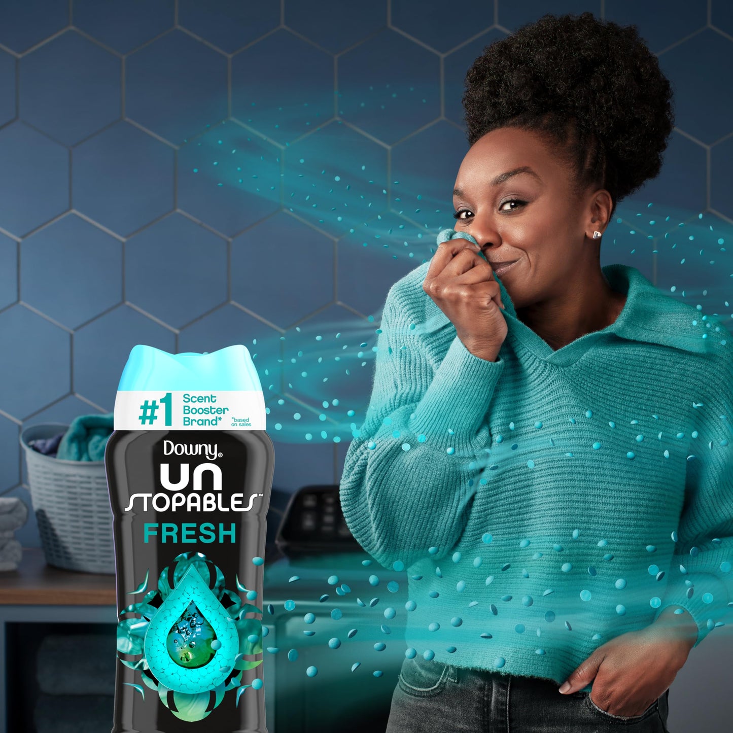 Downy Unstopables In-Wash Laundry Scent Booster Beads, Fresh, 680 gr