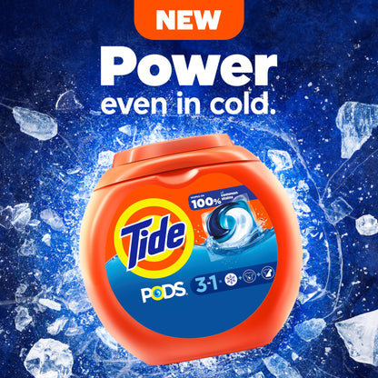 Tide PODS Laundry Detergent Pacs, Original Scent, Powerful 3-in-1 Clean in one Step, HE Compatible, 112 Count