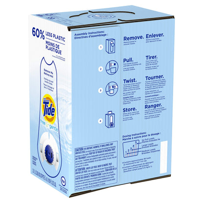 Tide Free & Gentle Liquid Laundry Detergent, 64 loads, 84 fl oz
