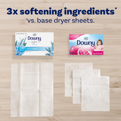 Downy Light Laundry Scent Booster Beads for Washer, Ocean Mist, 680 Grams, with No Heavy Perfumes