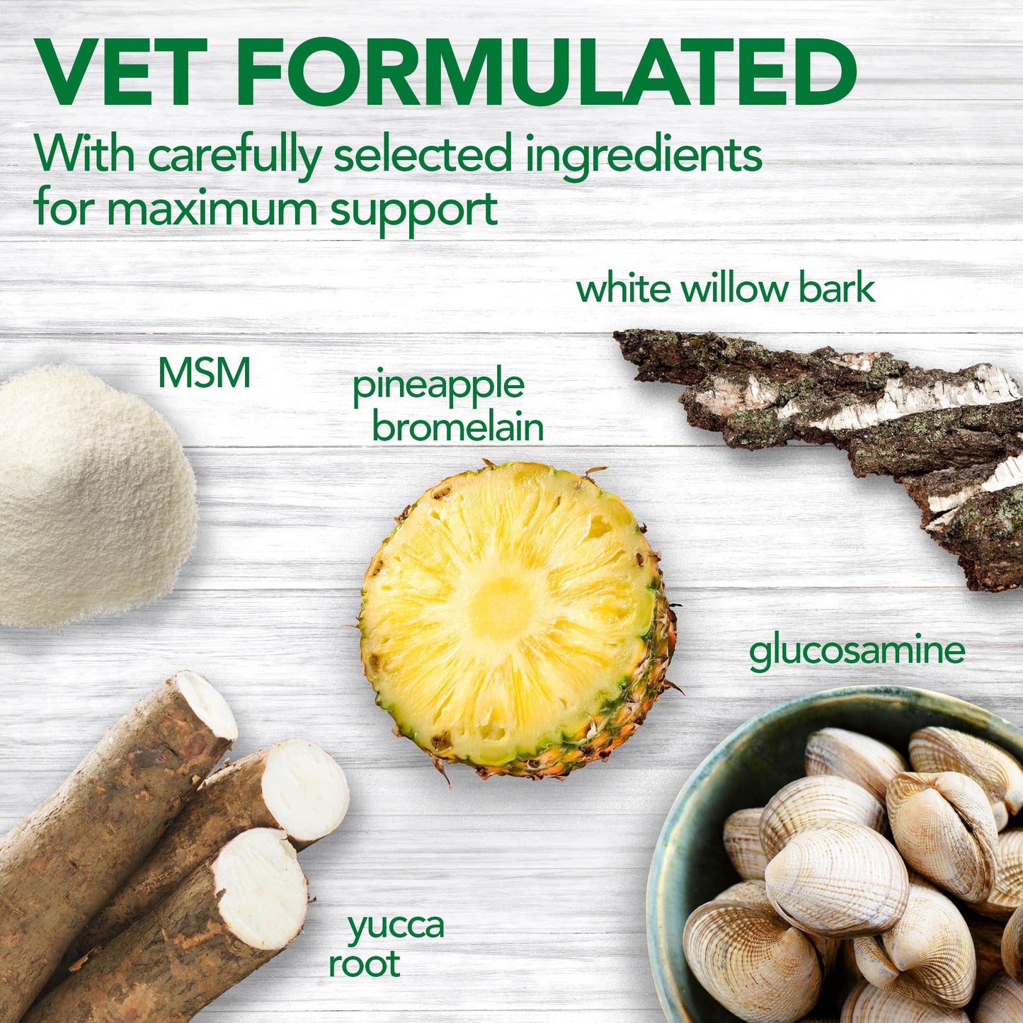 Vet’s Best Aspirin Free Aches + Pains Dog Supplement | Vet Formulated for Dog Pain Support and Joint Relief | 50 Chewable Tablets