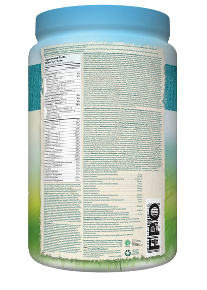 Garden Of Life Raw All-in-One Nutritional Shake, Lightly Sweet, (28 servings- 1038g.) Packed with 20 grams of Certified Organic Plant Protein packed with incredible nutrition to help build lean muscle. Assists in the building of lean muscle when combined