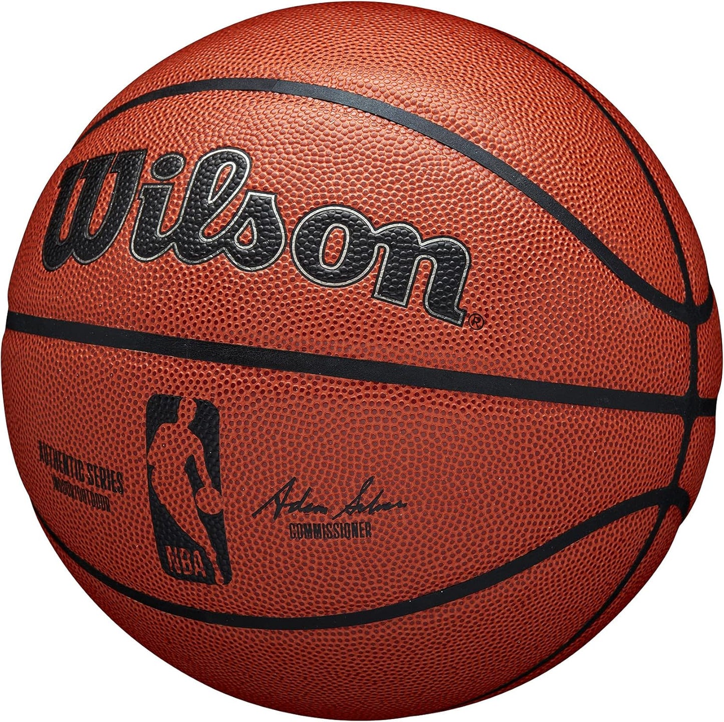 WILSON NBA Authentic Indoor Outdoor Basketball - Size 7-29.5", Brown
