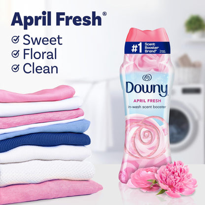 Downy In-Wash Laundry Scent Booster Beads, April Fresh, 680 Grams