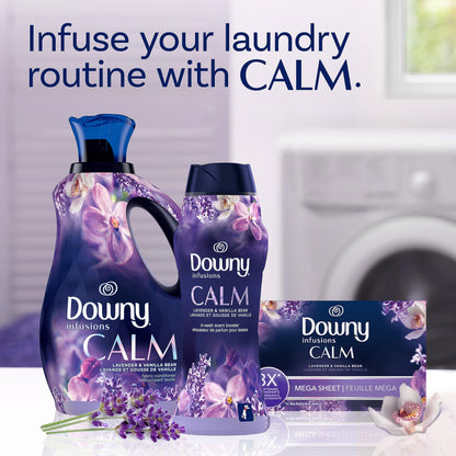 Downy Infusions In-Wash Laundry Scent Booster Beads, CALM, Soothing Lavender and Vanilla Bean - 680 Grams