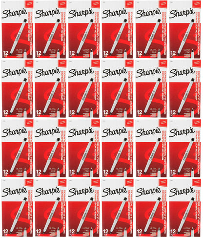 Sharpie Permanent Markers, Ultra Fine Point, Black, 2 Markers(37161)